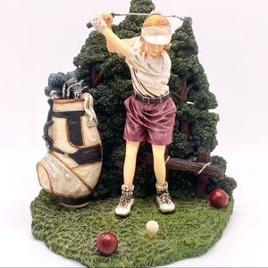 Country Club Classics Woman Golfer Musical Figurine by Character Collectibles